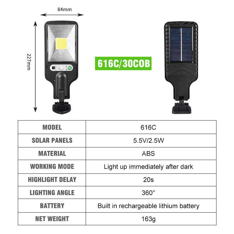 Refletor de Led Solar com Sensor de Presença