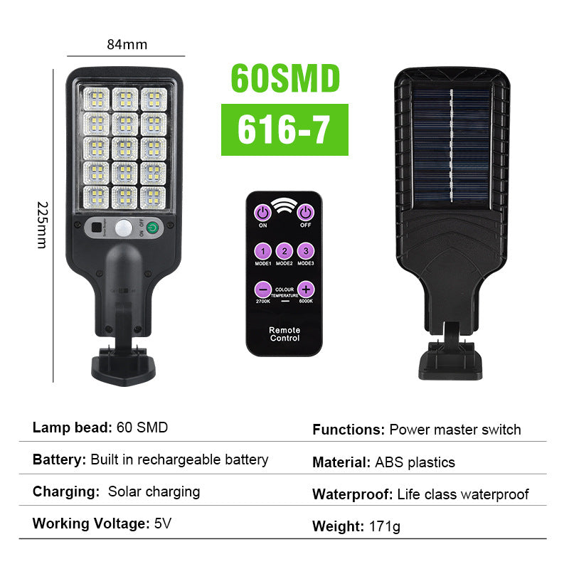 Refletor de Led Solar com Sensor de Presença