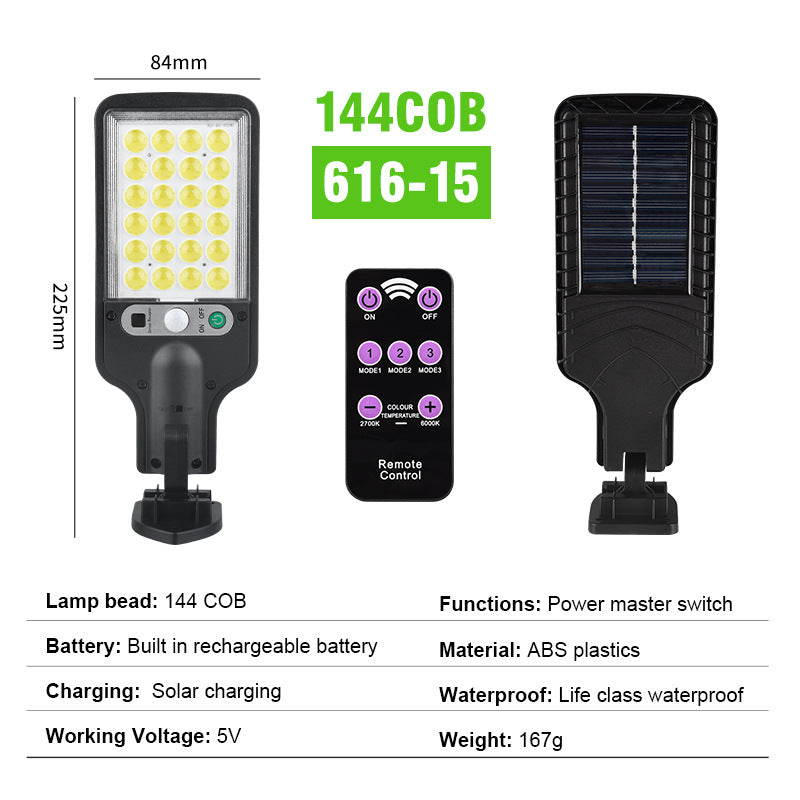 Refletor de Led Solar com Sensor de Presença